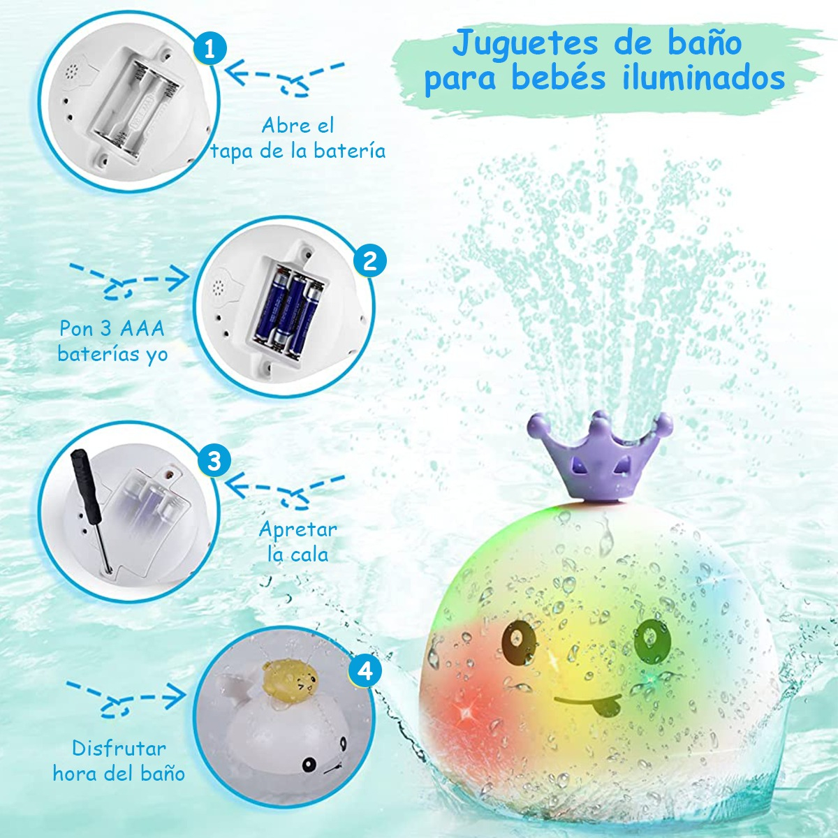 Miniatura 5 de Juguete Acuatico Ballena para bebes